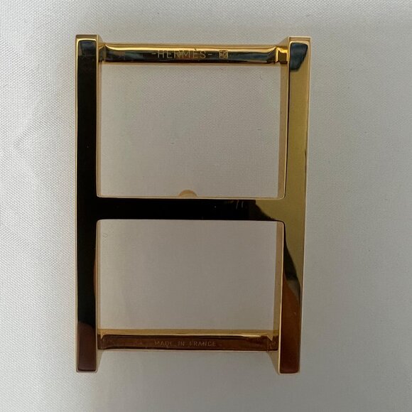 AUTHENTIC Hermès Permabrass Belt Buckle (with Hermès dustbag) - Picture 1 of 5